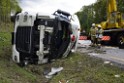 VU Gefahrgut LKW umgestuerzt A 4 Rich Koeln Hoehe AS Gummersbach P341